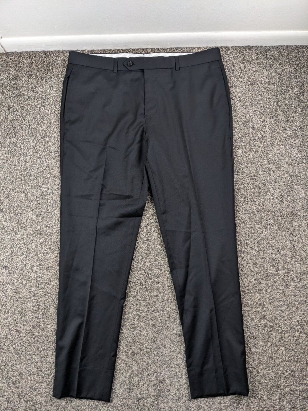 2023 Brooks Brothers Dress Pants Special Selection Reda Wool Gray 34x30 Slim Fit